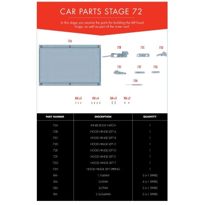 Eaglemoss Ecto-1 Parts Set No.72