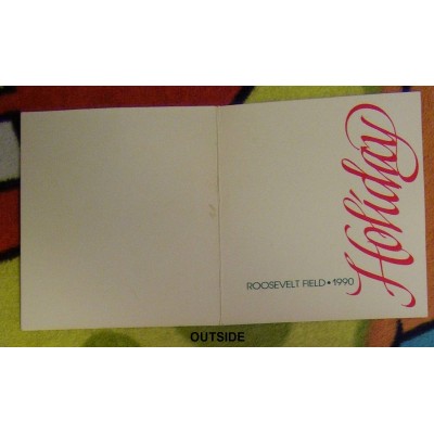 Lot of 2 Vintage Roosevelt Field Mall Holiday 1990 Paper Frames