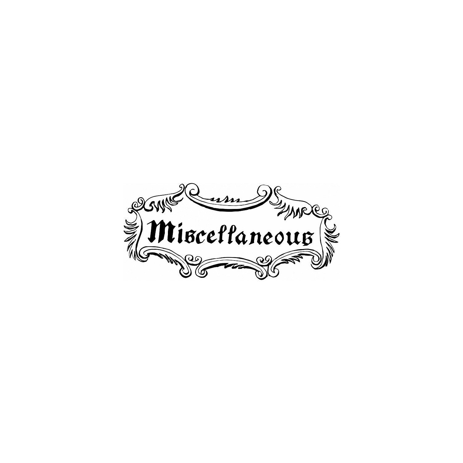 Miscellaneous